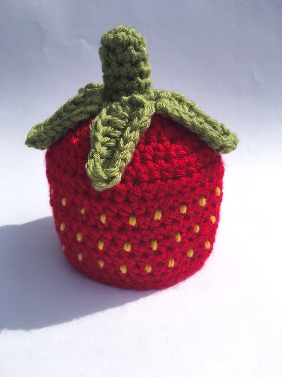 strawberry baby hat