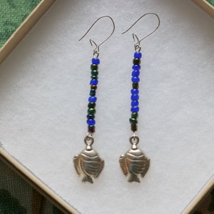 Vintage earrings with gift box