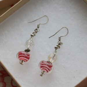 Vintage earrings with gift box