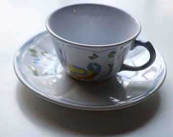 cup and saucer  Perouges by LONGCHAMP new condition