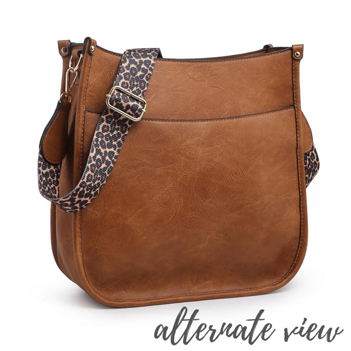 Vegan Leather Crossbody Purse With Guitar Strap 2 Colors Etsy