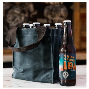 Beer Tote - Multipurpose Tote - Father&#39;s Day - Gift for Men - Navy Blue or Brown