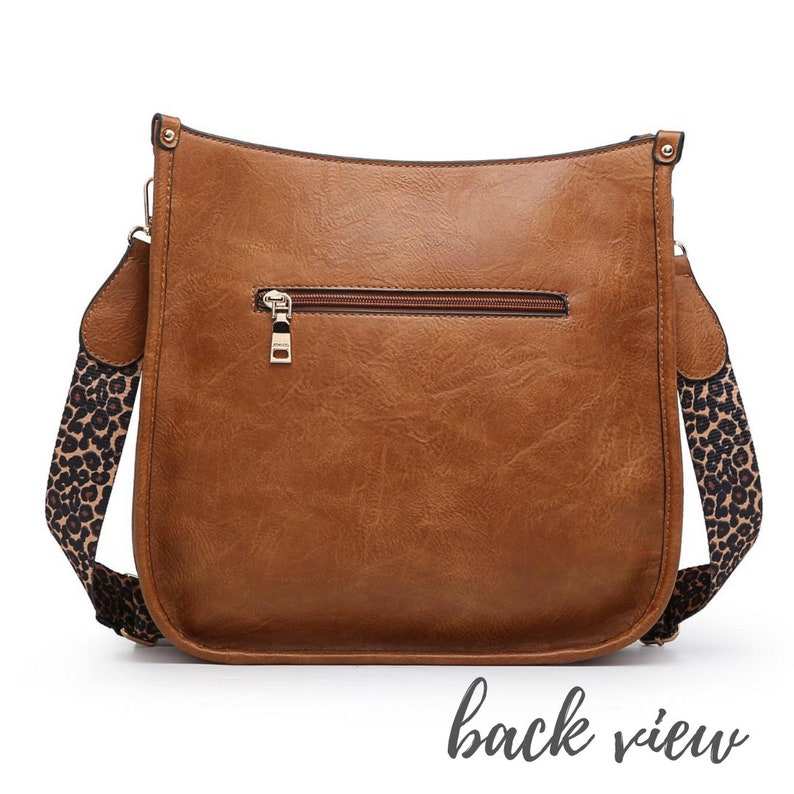 Vegan Leather Crossbody Purse With Guitar Strap 2 Colors Etsy