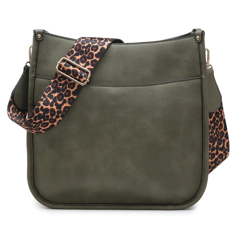 Vegan Leather Crossbody Purse With Guitar Strap 2 Colors Etsy