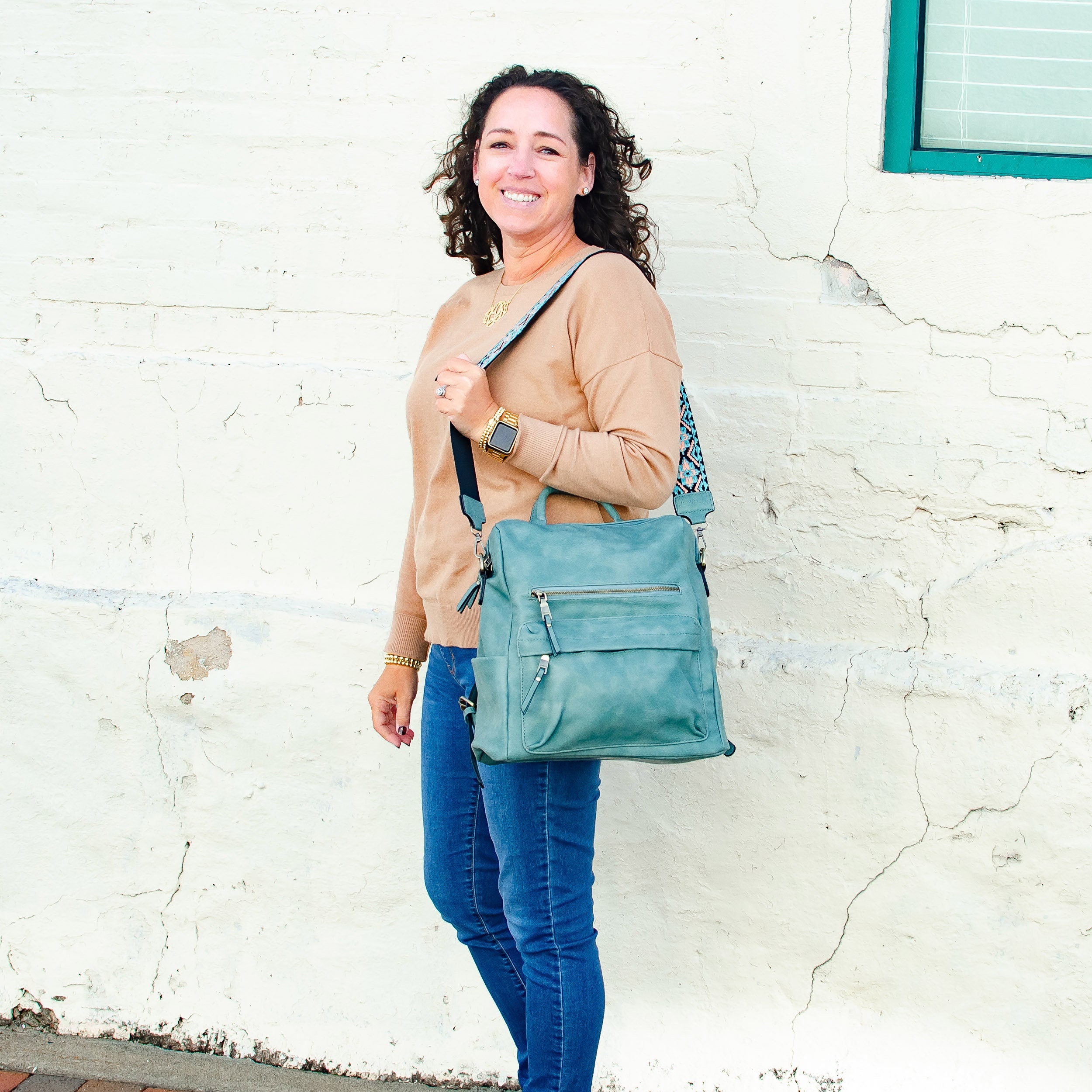 Vegan Leather Crossbody Purse With Guitar Strap Guitar Strap Backpack Diaper Bag 5 Colors Etsy Canada