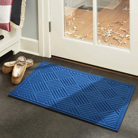 A1hc Rubber & Coir Monogrammed Door Mat for Front Door, 24x39, Anti-Shed Treated Durable Doormat for Outdoor Entrance, Heavy Duty, Thin Profile Easy