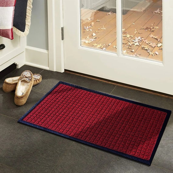 A1hc Welcome Border Beige 24 in x 39 in Rubber and Coir Heavy-Duty Outdoor Entrance Durable Doormat