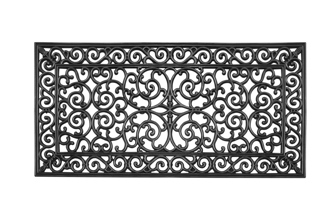 A1HC Extra Large Outdoor Floor Mat, Natural Rubber, 24x48, Ideal for