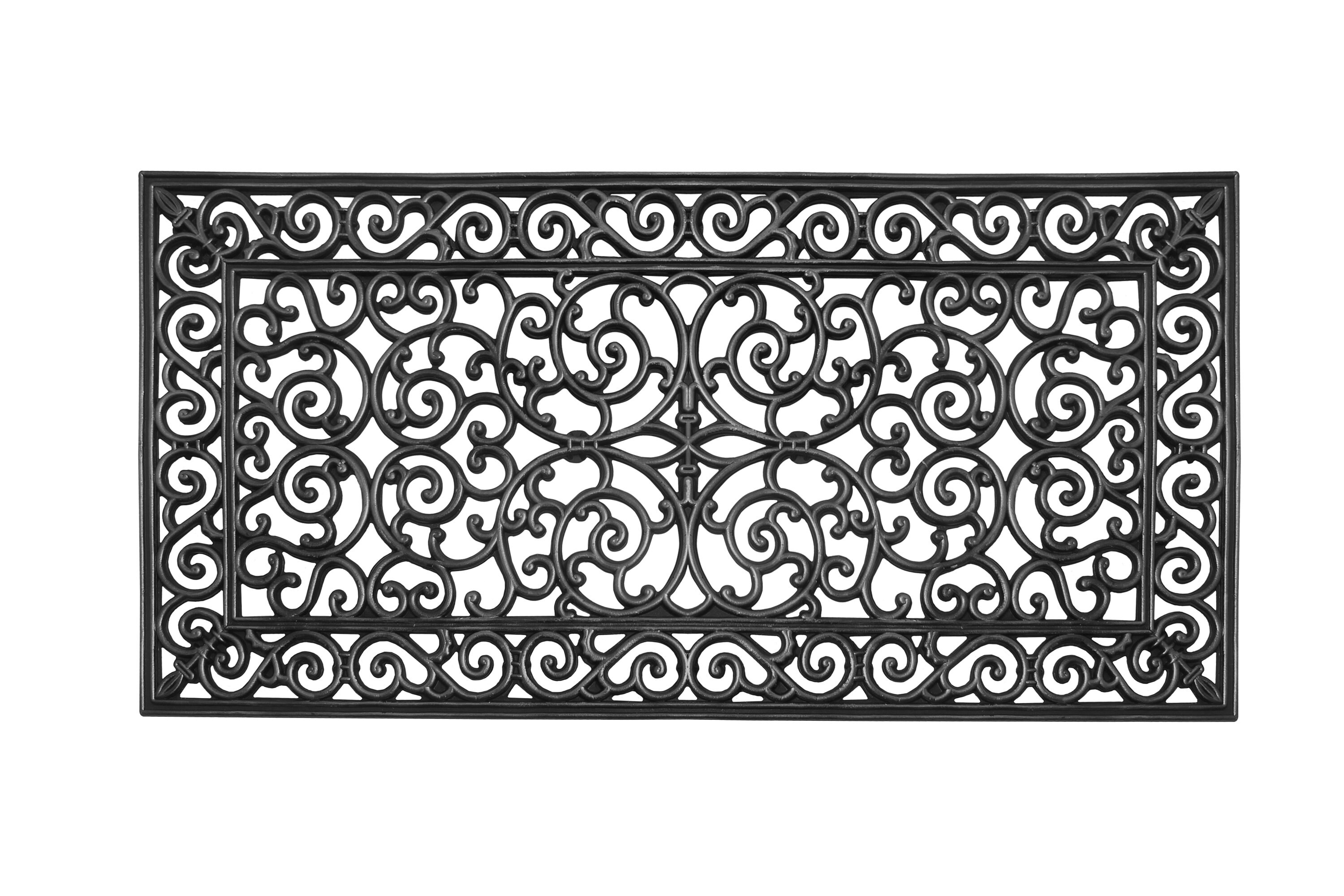 A1HC Extra Large Outdoor Floor Mat, Natural Rubber, 24x48, Ideal for