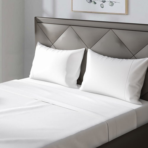 A1HC 100% Organic Cotton Sheet Set, 300 TC GOTS Certified, Fair Trade shops Certified, Sheet Set Fits Mattress Up to 17