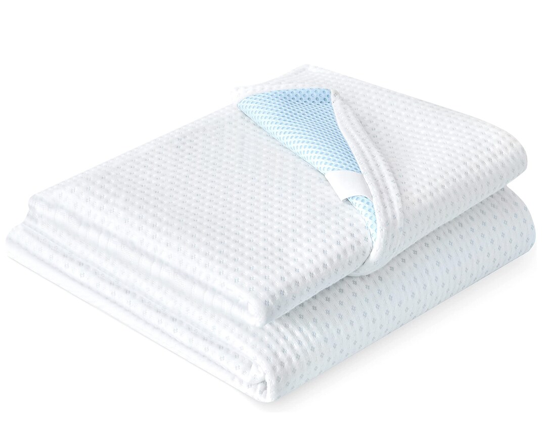 Delara Premium Bamboo Cooling Mattress Topper Cover, 2 Inch Cooling