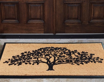 A1hc Natural Coir & Rubber Large Door Mat, 30x60, Thick Durable Mats for Outdoor Entrance, Heavy Duty Large Size Door Mat, Fade-Resistant Coir Mat