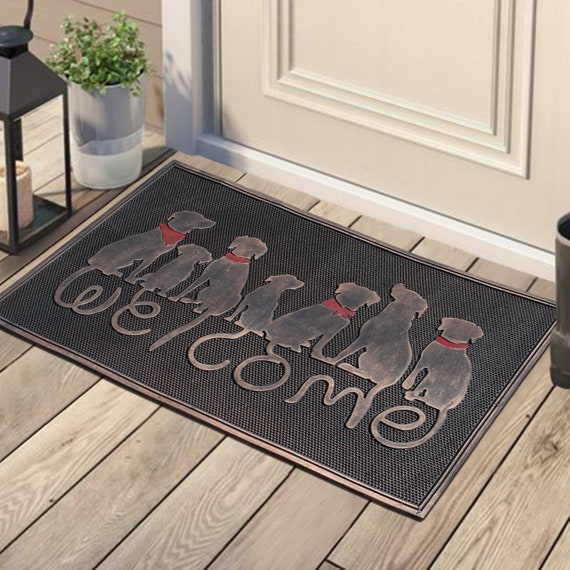 Door Mat Welcome Mat 18X 30 Inch Front Door Mat Outdoor for Home Entrance  Outdoor Mat for Outside Entry Way Doormat Entry Rugs, Heavy Duty Non Slip  Rubber Back Low Profile, Stone 