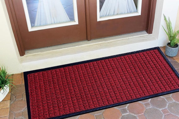 A1hc Welcome Border Beige 24 in x 39 in Rubber and Coir Heavy-Duty Outdoor Entrance Durable Doormat