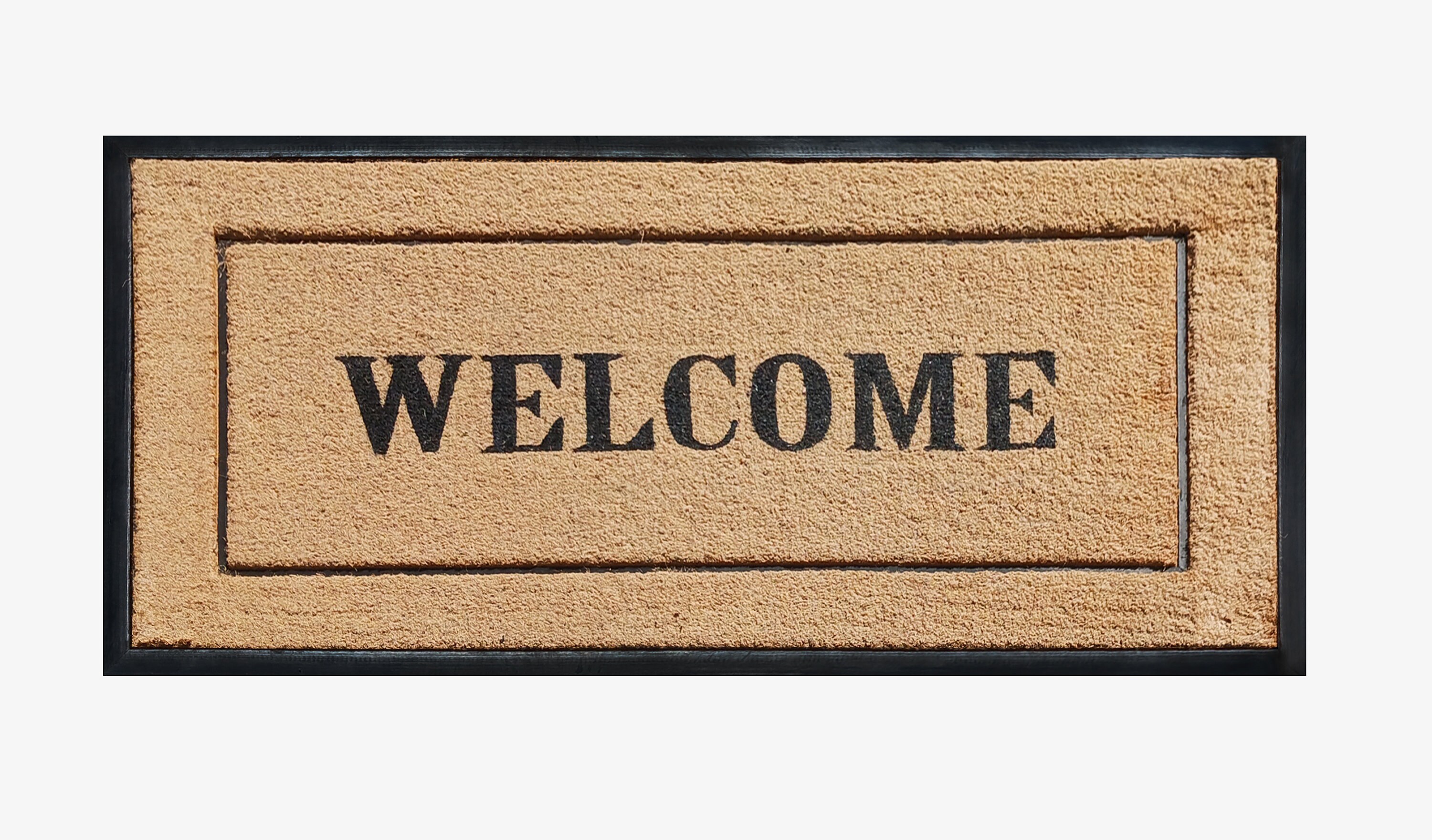 A1HC Natural Coir & Rubber Extra Large Door Mat 30x60 Thick Durable Doormats for Entrance Heavy