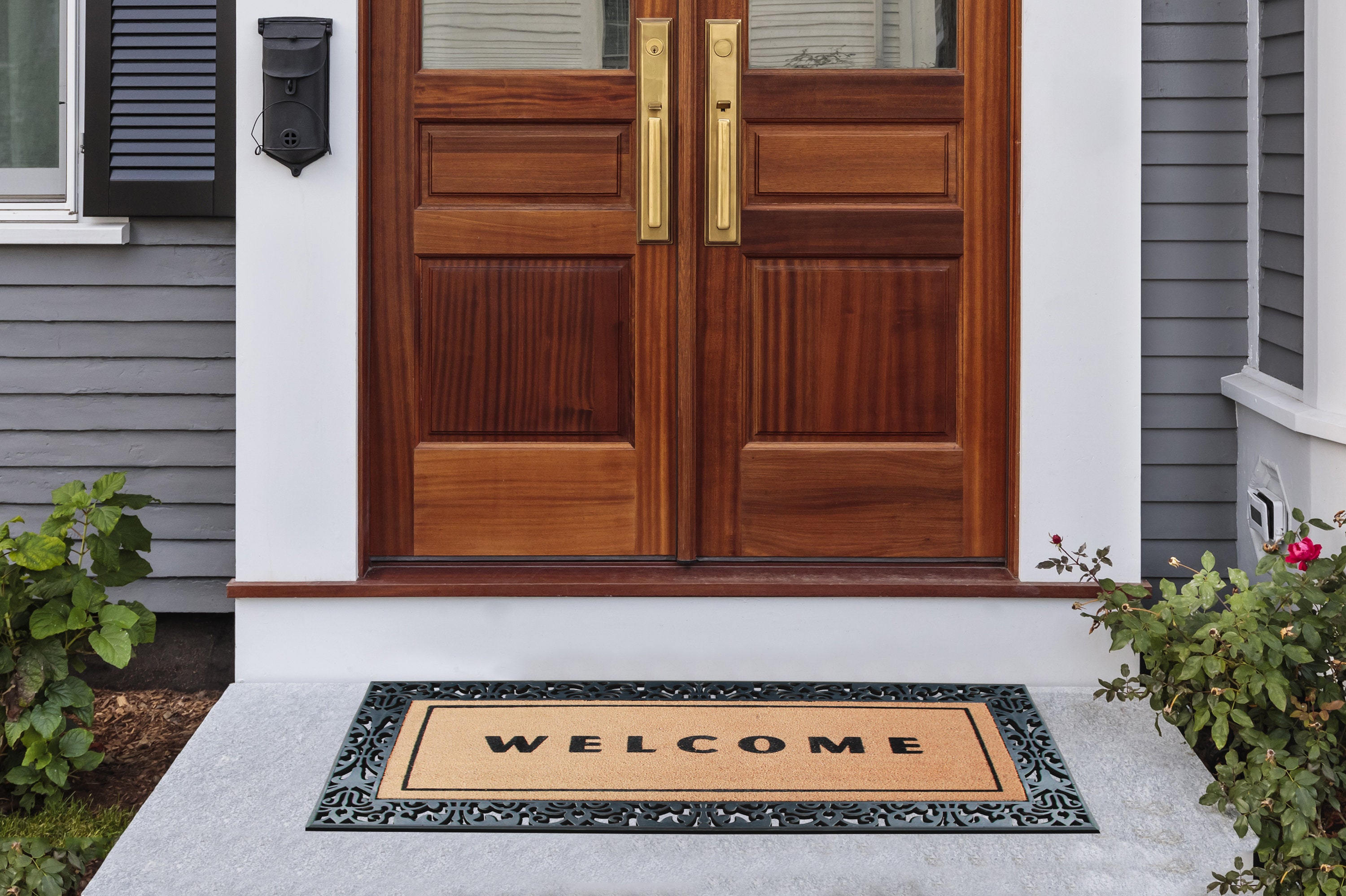 A1HC Entrance Door Mats, Non-slip Welcome Flock Doormat, Thin-profile Heavy  Duty Door Mat, Indoor Outdoor Front Door, 30 X 60 