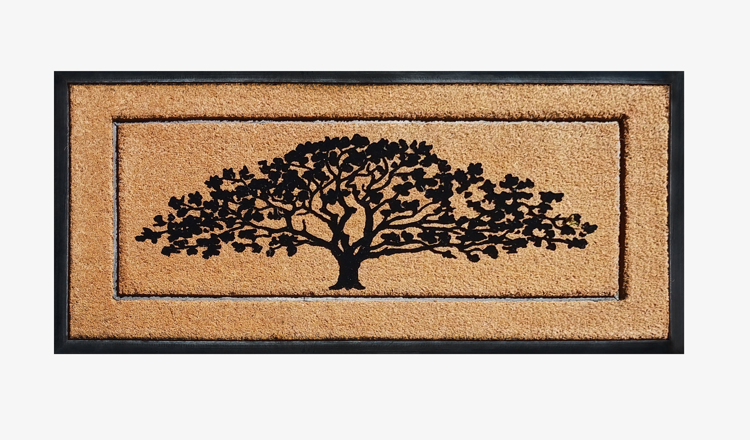 A1HC Natural Coir & Rubber Extra Large Doormat, Heavy Duty, Front