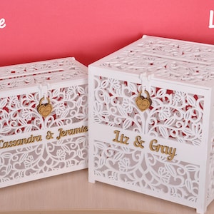 Caixa para cartão de casamento com slot