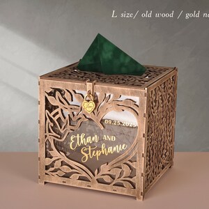 große Hochzeitskartenbox, Hochzeitsbox für Karten, Hochzeitskartenbox mit Schlitz, Hochzeitskartenbox mit Schloss