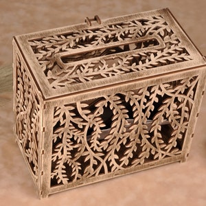 Classic Wedding Card Box With Slot and Lock. Wedding Box for Cards - Etsy