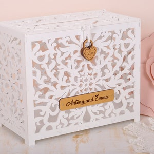 caixa de cartão para casamento com fechadura. caixa de cartão moderna para casamento. caixa de cartão de casamento com fechadura. caixa postal de casamento. titular do cartão de casamento.