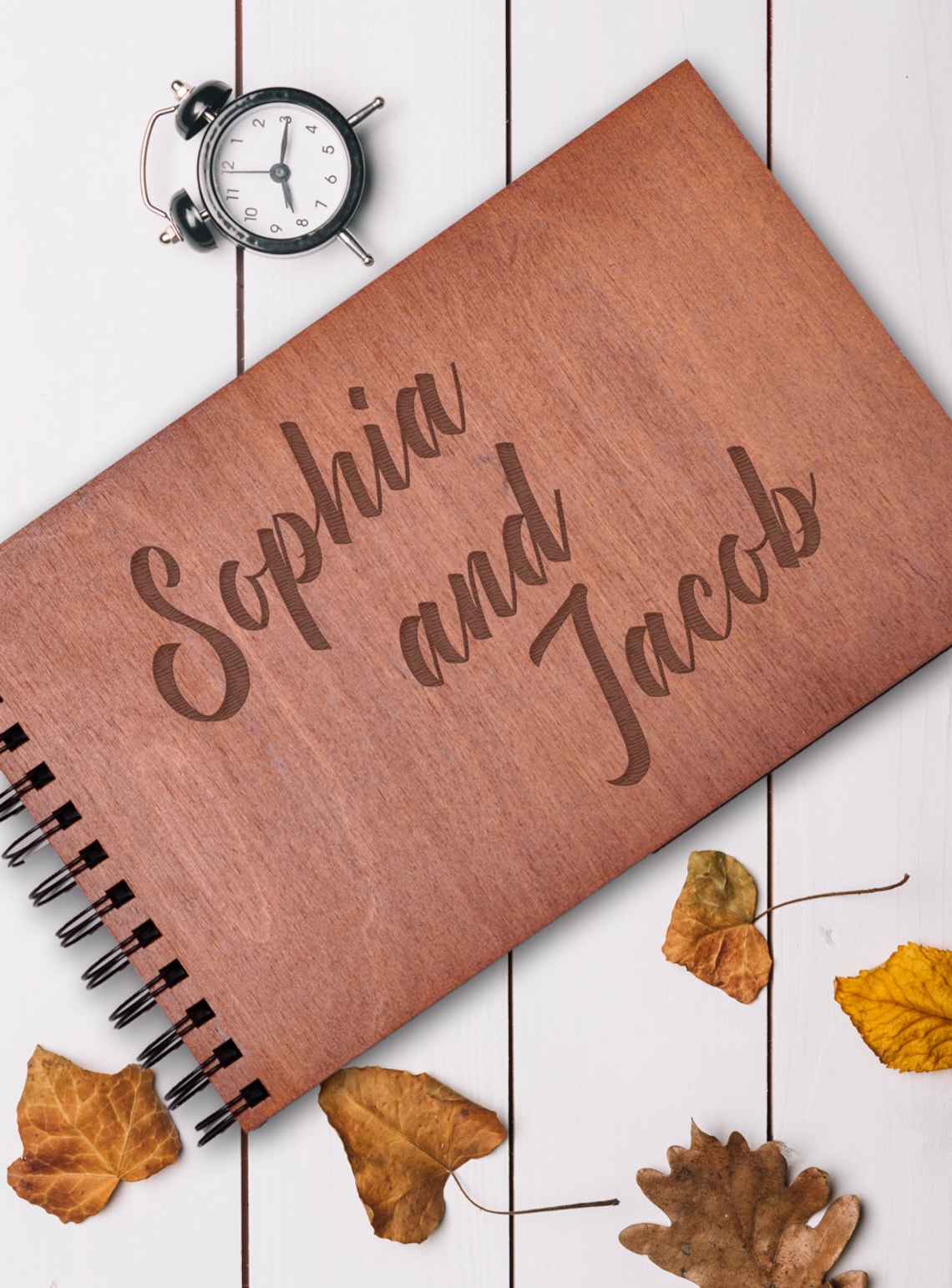 Modern Wood Wedding Guest Book. Beautiful Wedding Wish Book. | Etsy