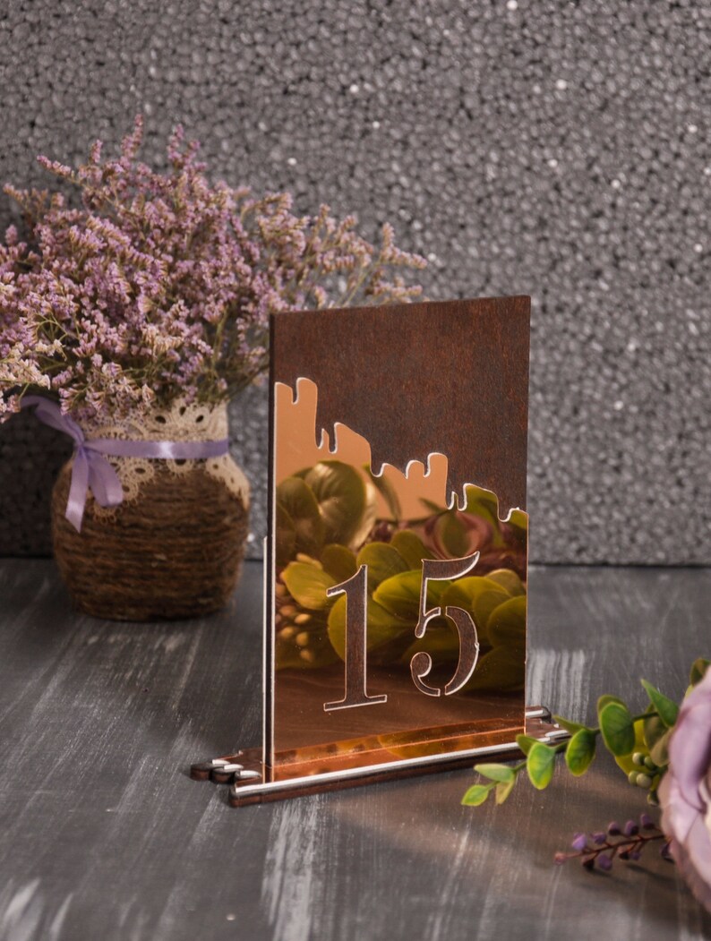 Silver Table Numbers. Gold Table Numbers. Restaurant Table Etsy