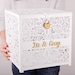 Wedding card box with slot. Wedding keepsake box