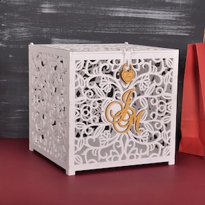Hochzeitskarten Box mit Schlitz. Kartenbox zur Hochzeit. Hochzeitsbriefkasten.