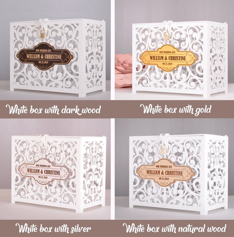 Wedding Card Box With Slot Wedding Post Box Wedding Card Box Etsy
