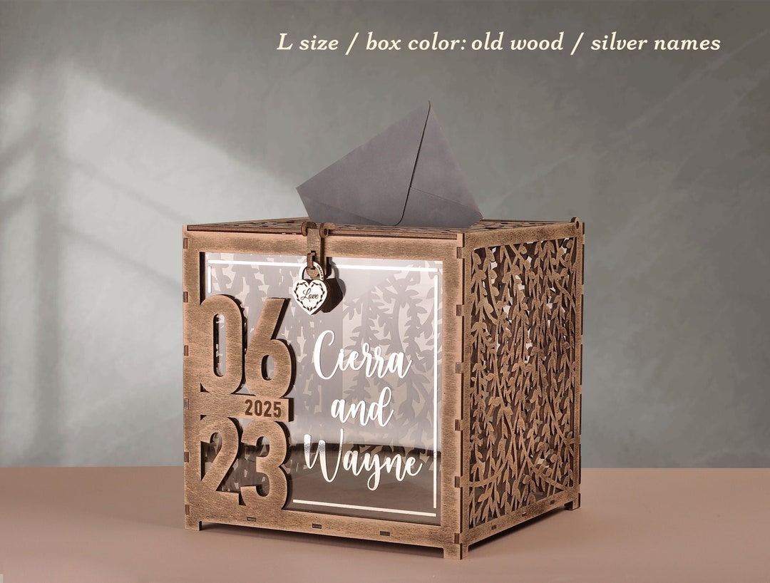 Large Wedding Card Box, Wedding Card Box With Lock, Wedding Card Box ...