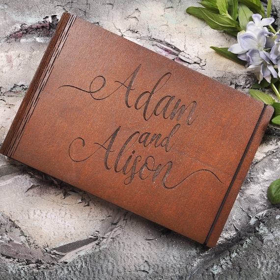 Gold Foil Wedding Guestbook, livre d'or mariage