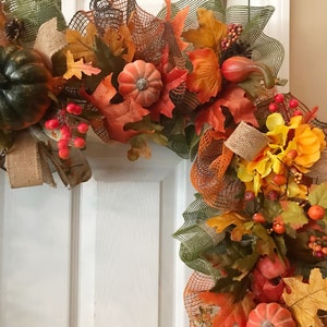 Fall Garland, Mantle Garland, Pumpkin Garland, Harvest Decor, Fall ...