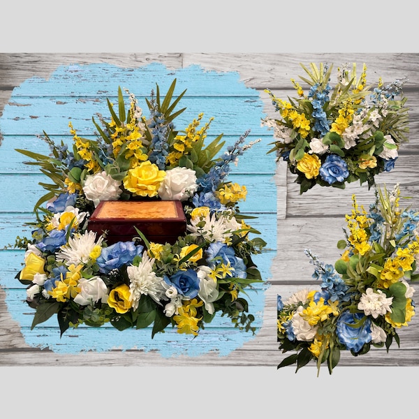 Silk Funeral Flowers Etsy