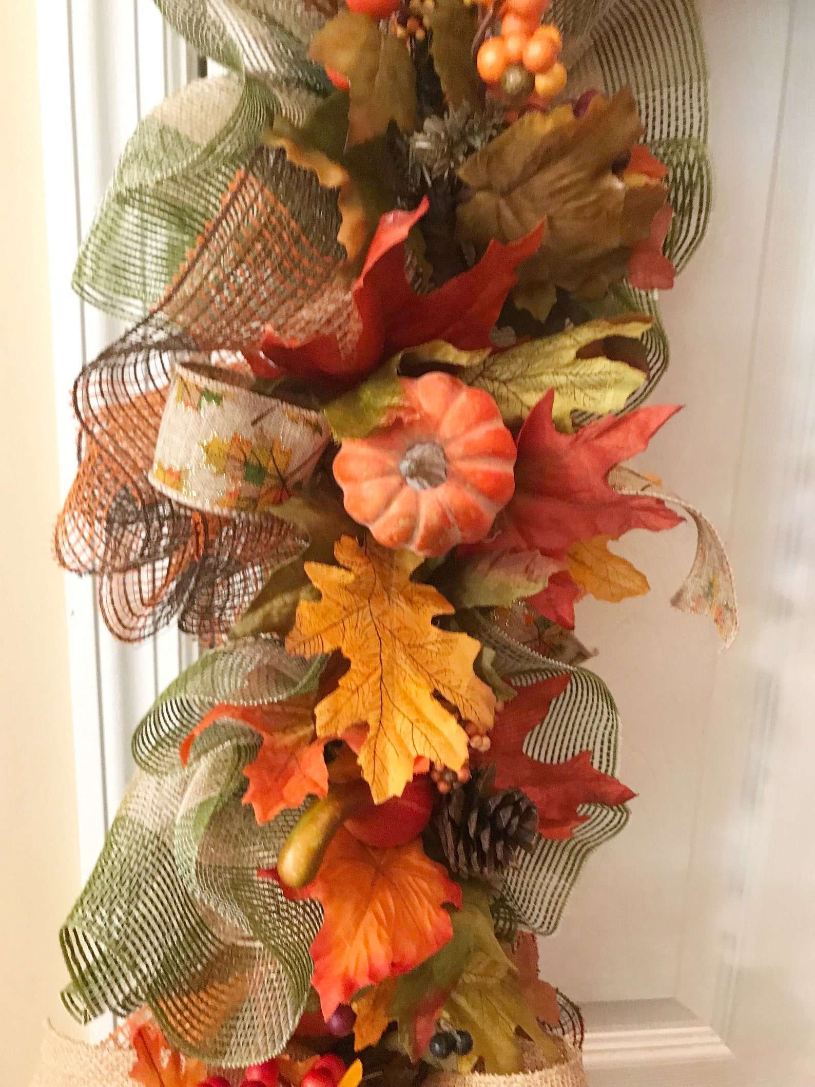 Fall Garland, Mantle Garland, Pumpkin Garland, Harvest Decor, Fall ...