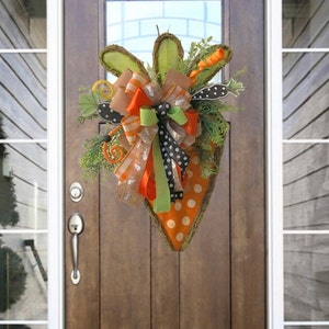 Easter Door Hanger, Carrot Door Hanger, Easter Door Hanger, Spring Door Hanger, Burlap Carrot, Summer wreath, Easter Wreath, Happy Easter