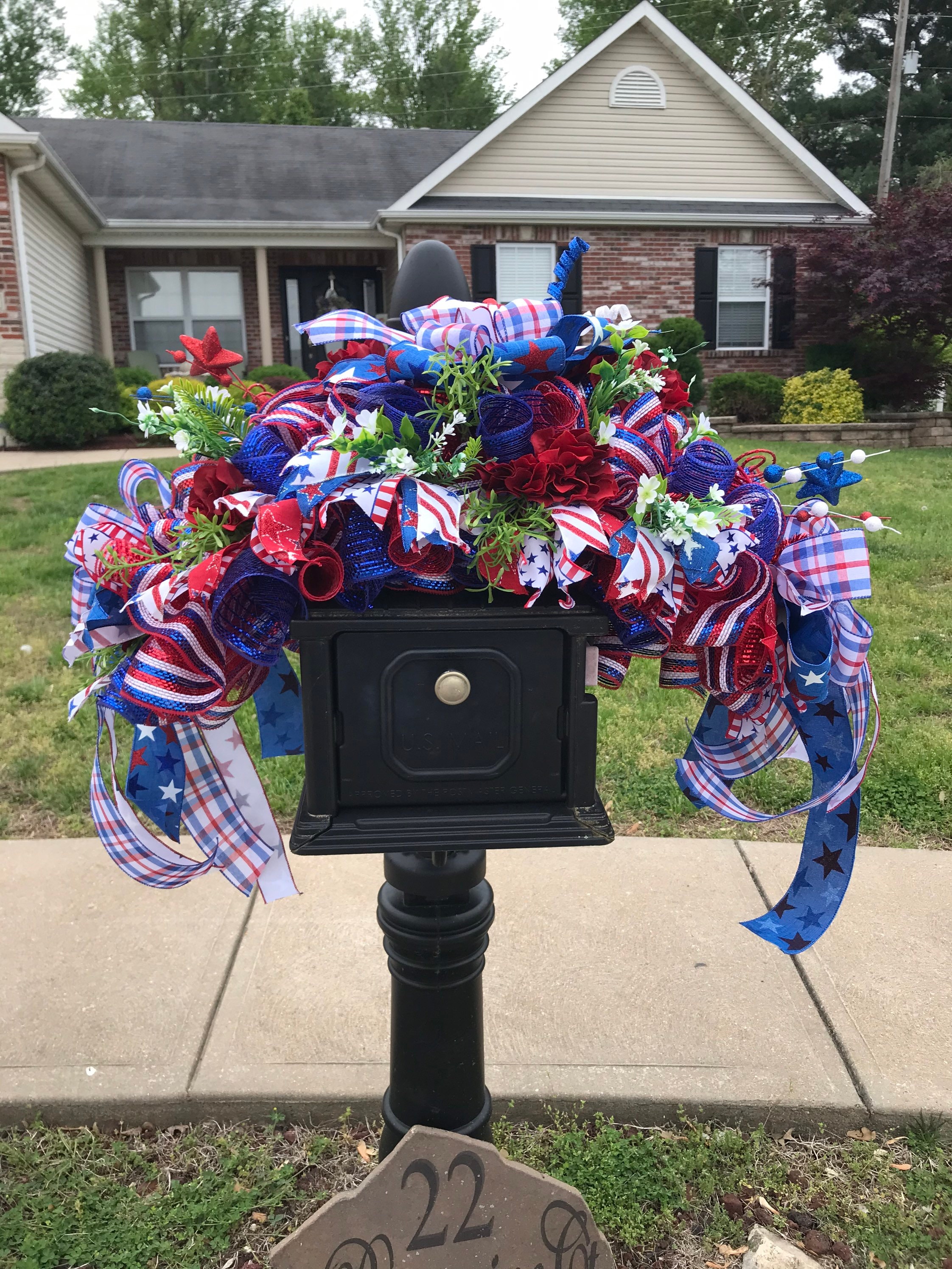 Fictory Couronne patriotique du 4 juillet, couronne de drapeau