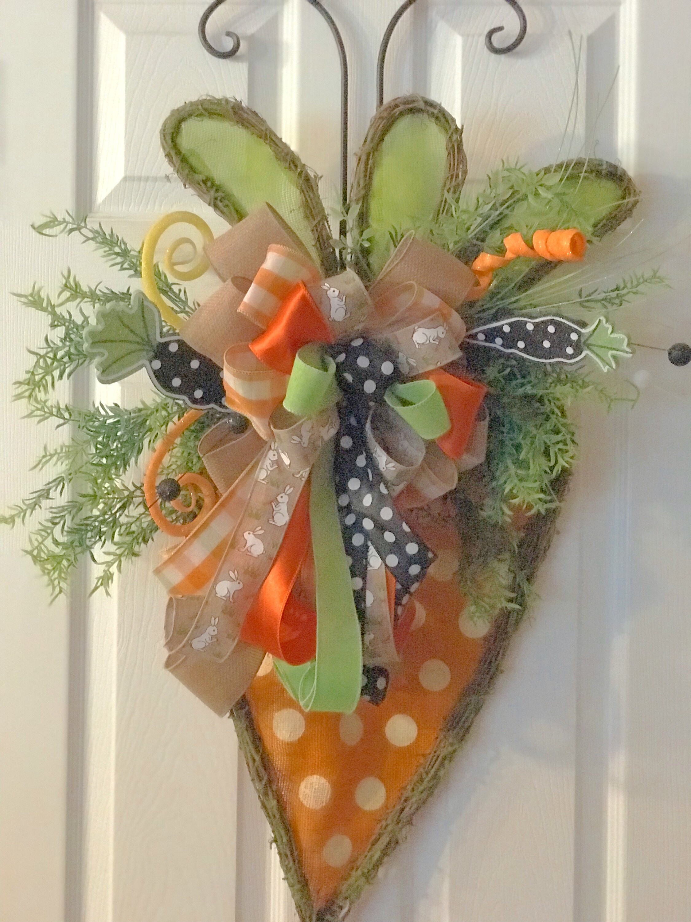 Easter Door Hanger Carrot Door Hanger Easter Door Hanger Etsy