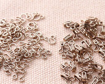 300pcs Gold  Hook and Eye Clasps for Jackets Corsets Vests and Dresses