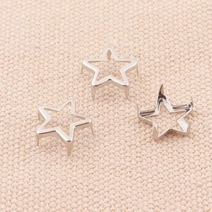 thumbnail image 2 of Punk Rivets For Clothing 50 Pcs DIY Metal Star Studs Claw Nailhead 2 of 12