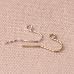 50pcs Hook Ear Wires Earring Hooks Earring Wires Silver And Gold French Hook Earrings