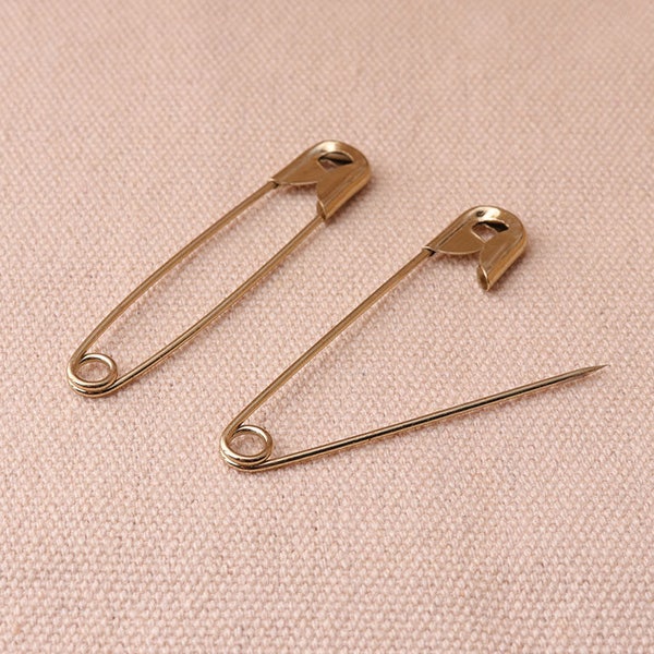 30pcs Safety Pins Gold Safety Pins 50*10mm Safety Pin Jewelry making Gold Safety Pin Brooch