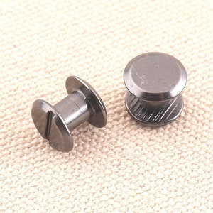 13*10mm Black Solid screw rivets screws  studs,screw back studs,bag screws, Rivet Studs, screw studs, leather craft 50sets