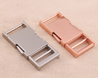 5pcs Silver Side Release Metal Buckles Clips Webbing Fastener15mm
