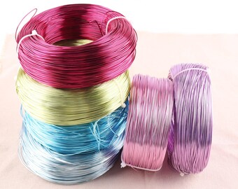 6yds ice blue coloured Beadsmith round craft wire 20ga 0.8mm