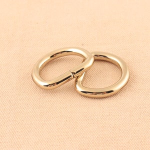 10pcs 27mm inner light gold color D-rings Dee ring Metal buckle for bag leather garment accessories