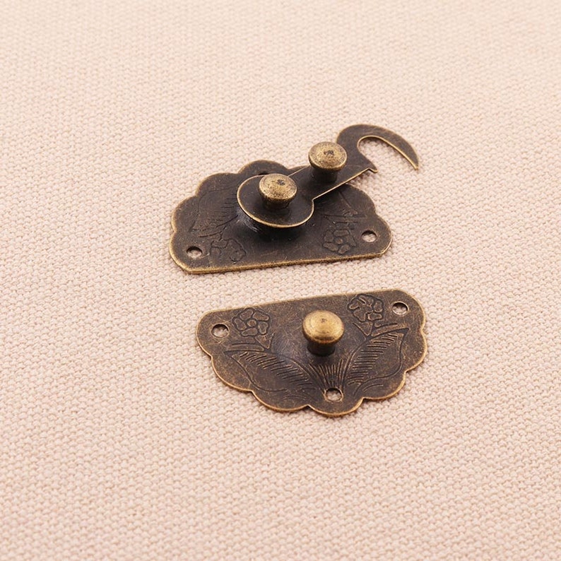 1sets lock latch box hardware chest hardware vintage jewelry Etsy