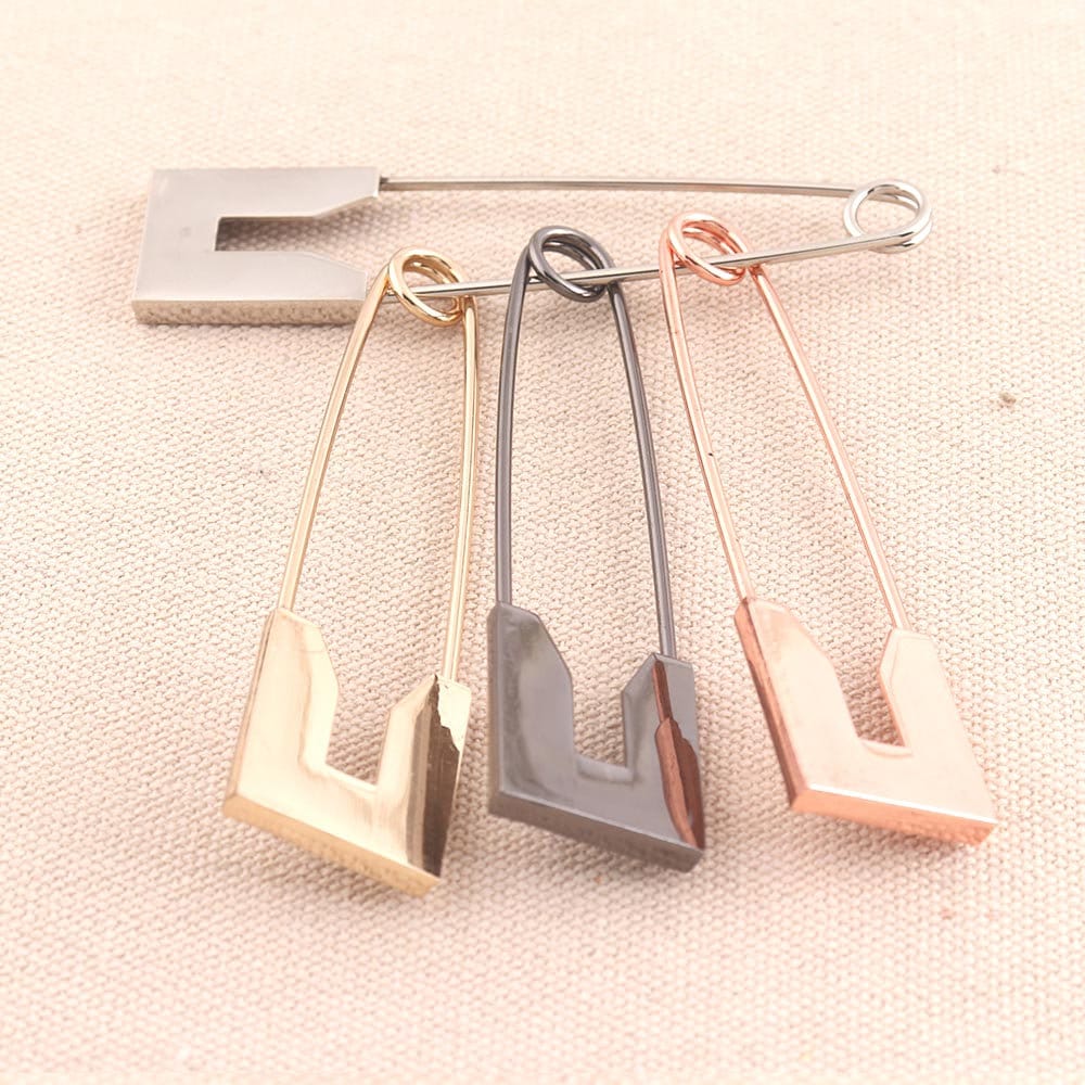 8pcs oro rosa broche Pines de seguridad Pines de seguridad 80mm largo Jumbo pines de seguridad Kilt Pines Grandes Pines de seguridad Pines de segurida