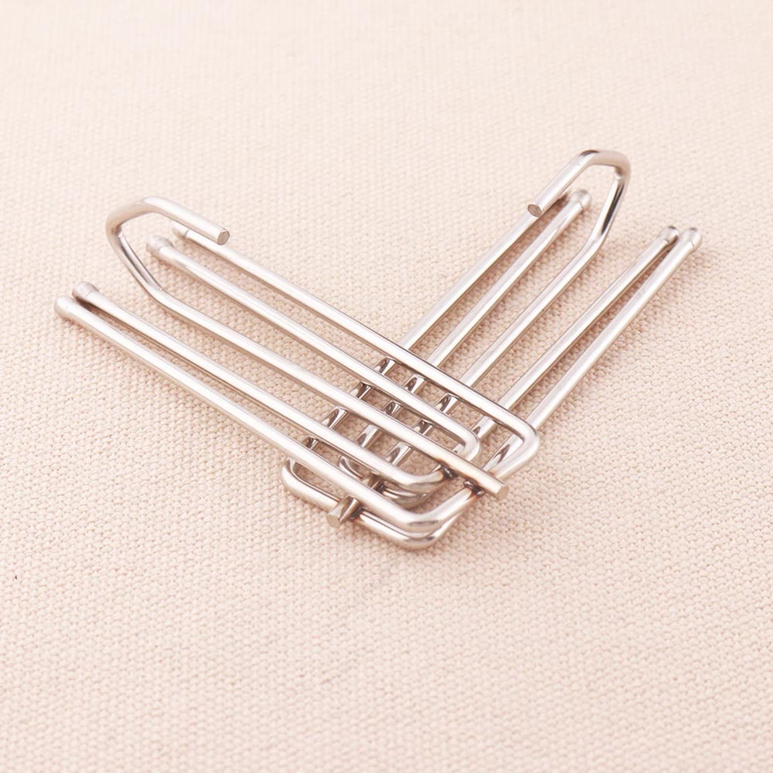16pcs Silver Curtain Hooks Hardware Drapery Hooks for Pleated Etsy