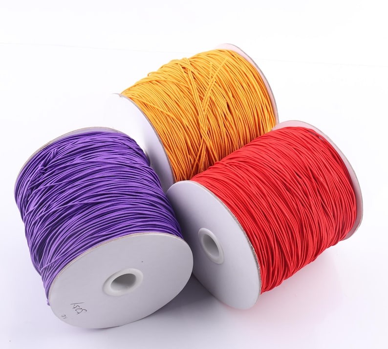 Elastic rope cord 1.0mm colorful elastic draws tring nylon Etsy